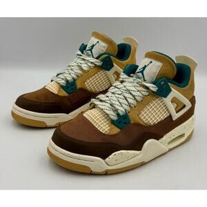Nike Air Jordan 4 Retro  Cacao Wow Brown Teal FB2214-200 3.5Y / 5W # 375
